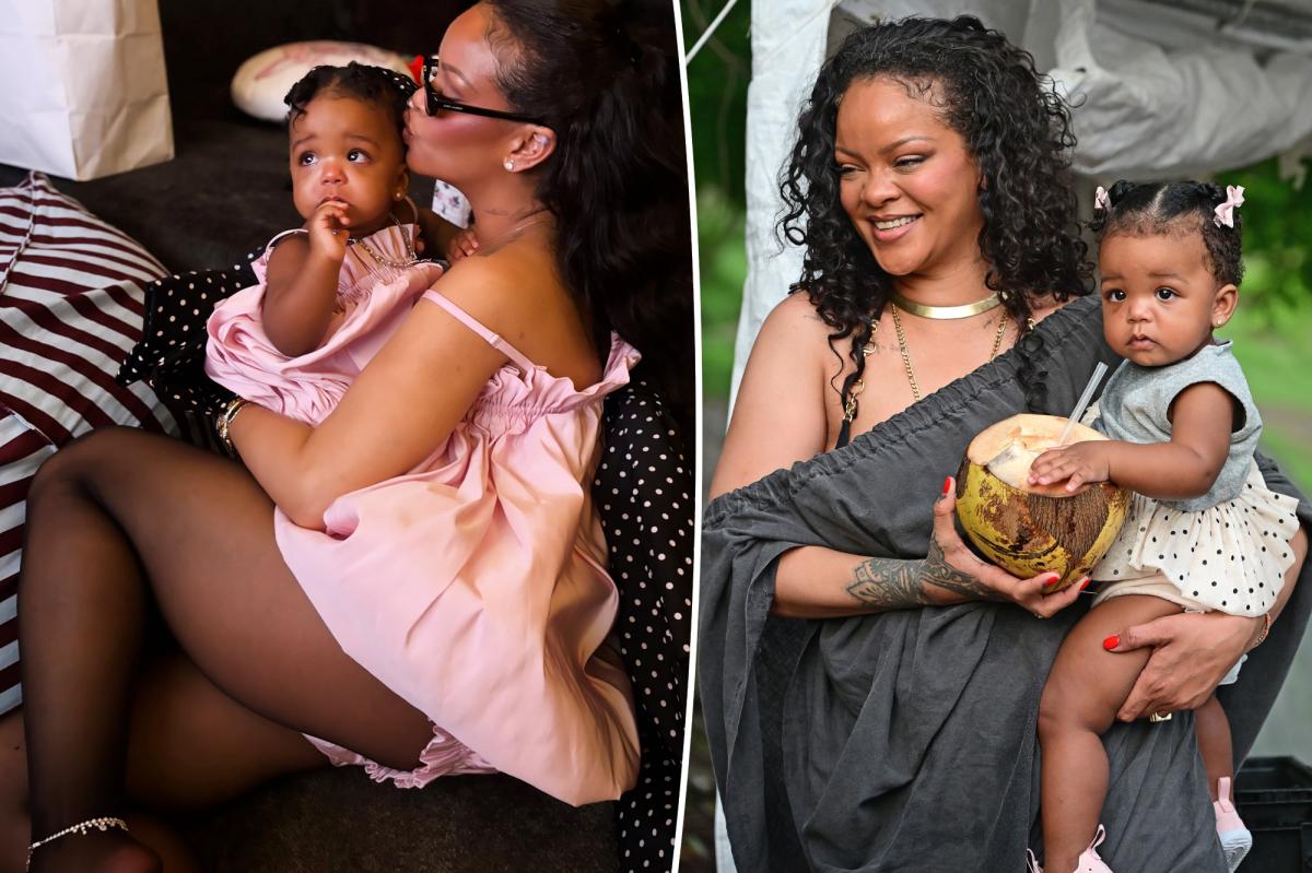 Rihanna and Baby Rocki Turn Heads in Matching Pink Dior at Birthday Bash