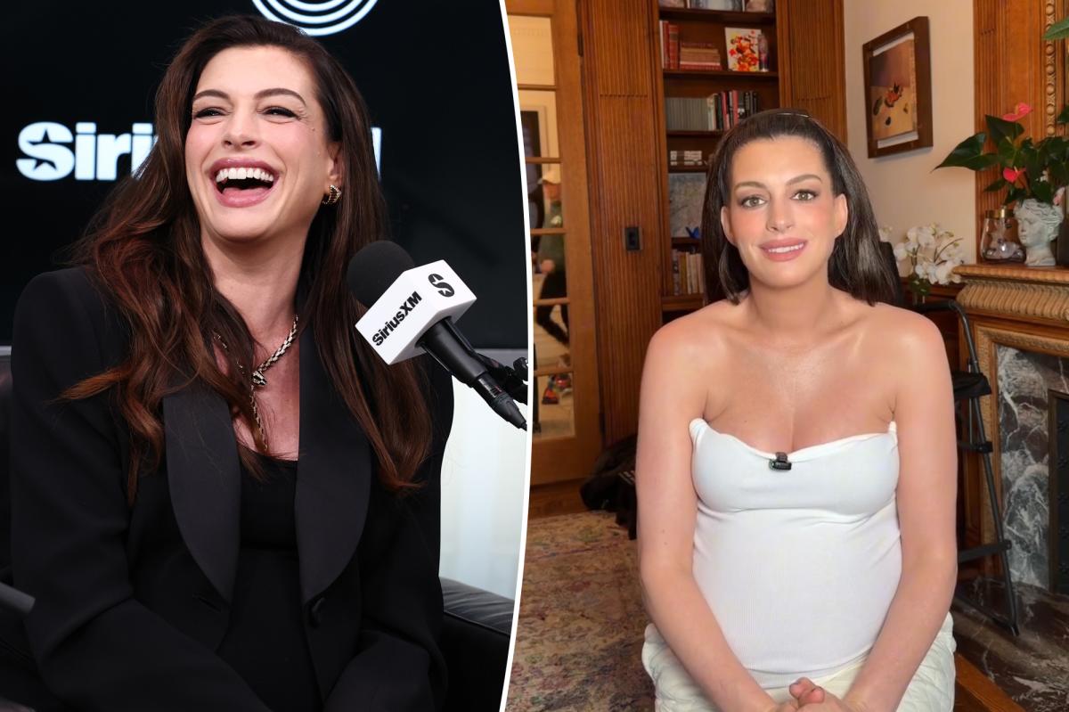 Anne Hathaway's Disappearing Act Leaves Fans in Stitches