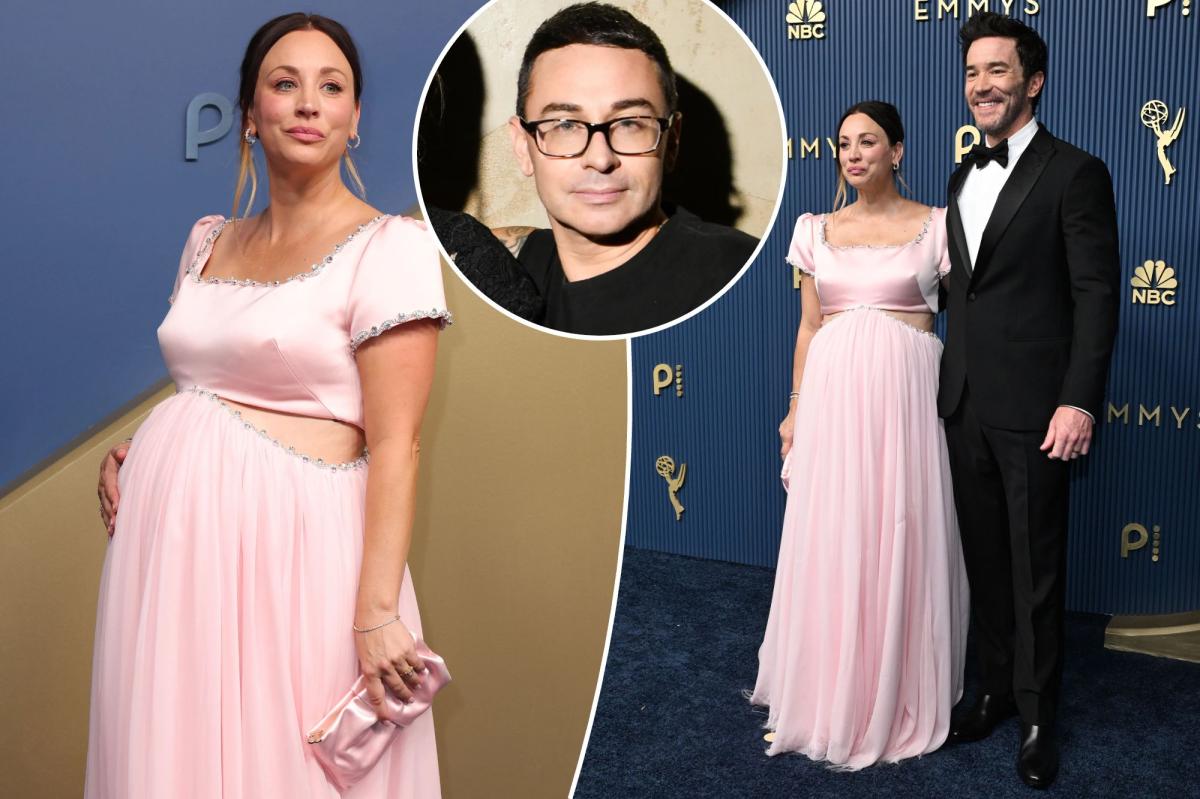 Kaley Cuoco's Bold Emmys Look: How Christian Siriano Kept It Sexy