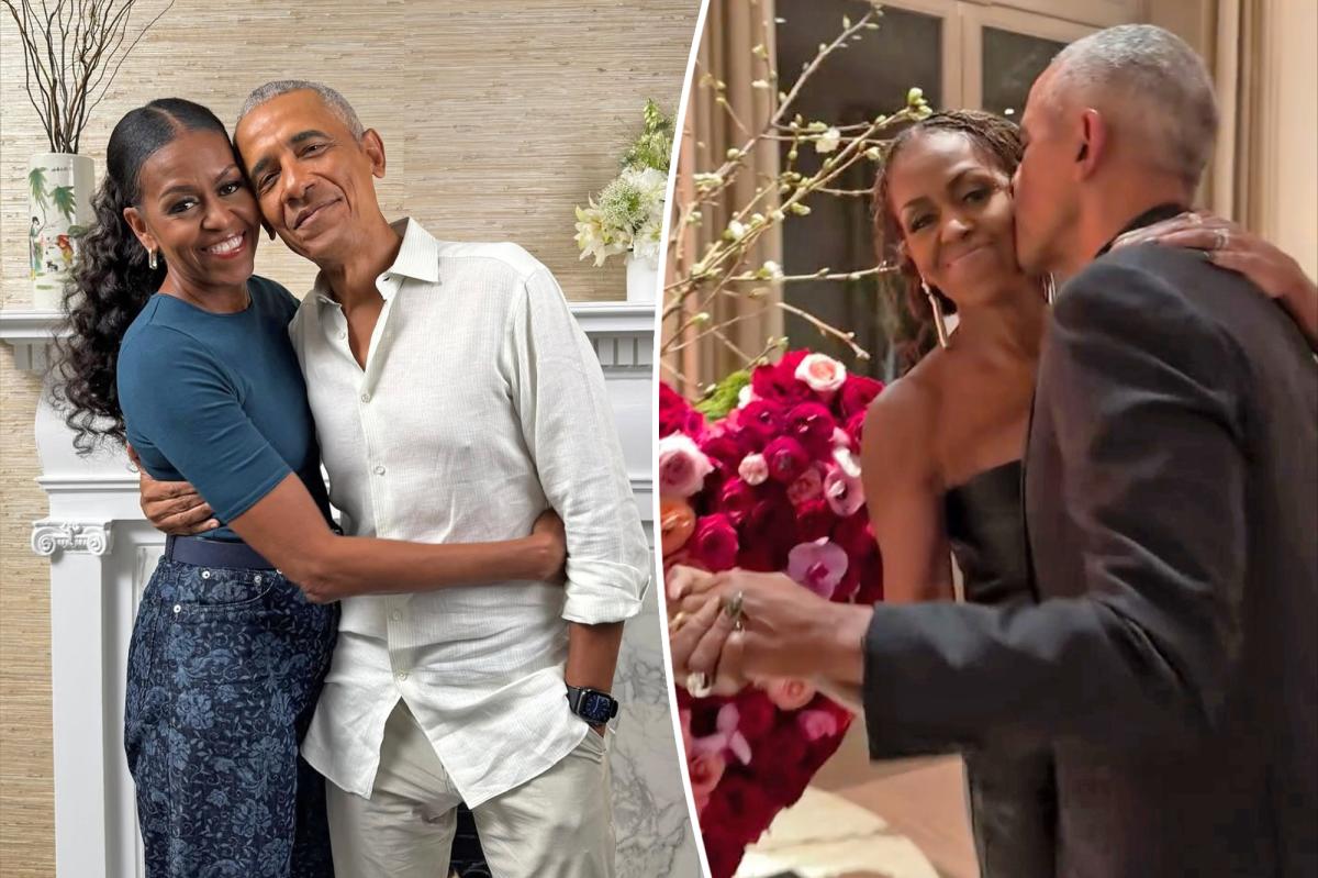 Barack and Michelle Obama's Anniversary Posts Silence Divorce Rumors